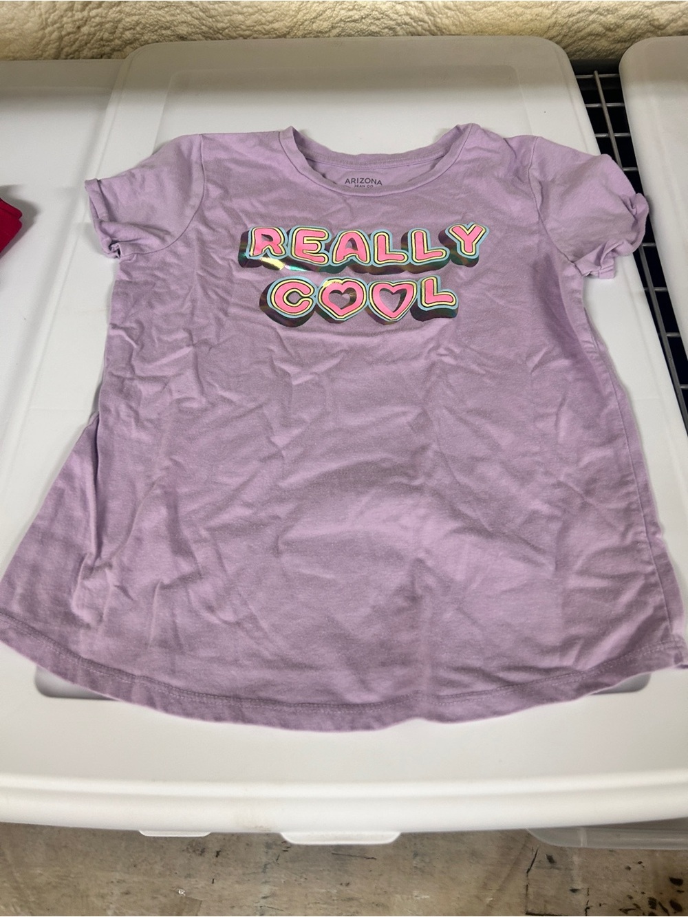 Arizona Jean Co Lavender 'Really Cool' Graphic Tee